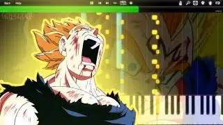 Vegeta's Sacrifice / Final Atonement Theme - Dragon Ball Z OST (Piano Tutorial) [Synthesia]