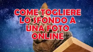 Come TOGLIERE lo SFONDO a una FOTO Online | Metodo veloce!