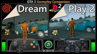 GTA 3 (Dreamcast vs PlayStation 2) Gameplay Comparison