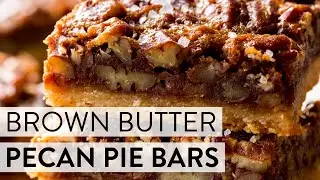 Brown Butter Pecan Pie Bars | Sally's Baking