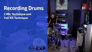 Recording Drums in your Home Studio with 2 microphone  and Full Kit Technique