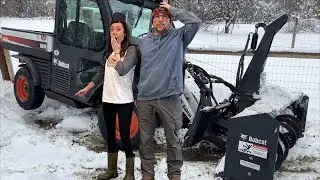 First Time Using a SNOWBLOWER Like THIS!!! It DidN't Go As PLANNED