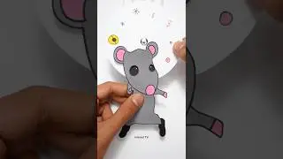 The Dancing Rat Eyes Moving Funny Paper Craft 