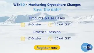 WEkEO Workshop: Monitoring Cryosphere Changes