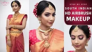 How To Do Airbrush Makeup | South Indian Makeup Look | HD Makeup Tutorial | Chandi Singh