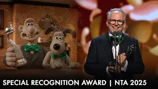 Wallace & Gromit (Aardman) win Special Recognition at National TV Awards 2025!