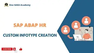 ABAP HR: Custom Info type Creation