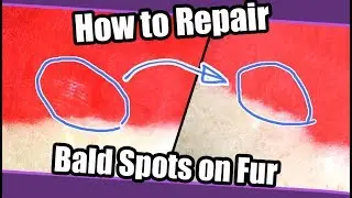 //Fursuit Making Tip #1// Repair Bald Spots On Fake Fur