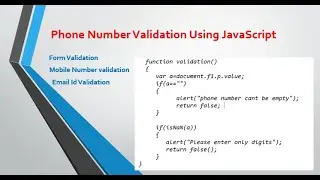 Form validation using JavaScript  