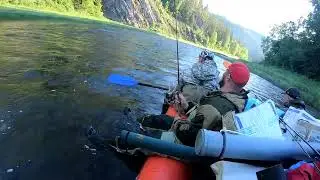 FISHING IN THE WILD TAIGA! I WILL NEVER FORGET THIS FISHING FOR GRAYLING! THE FISH BITS LIKE A MA...