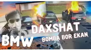 Машинани  йокиб юборди ДАХШАТ ичида бомба бор екан