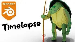OSRS sailing Turtle in 3D :) - Timelapse