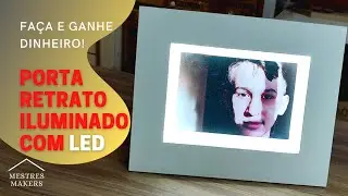 Como FAZER um PORTA RETRATO iluminado com LED | FAÇA e GANHE DINHEIRO com retalhos de MDF