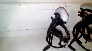 Чужие из полимерной глины.