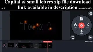 how to make light text effect in kinemaster