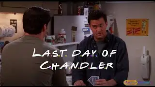 Last day of Chandler, Chandler gives money to joey in made up game Cups | In memory of #matthewperry