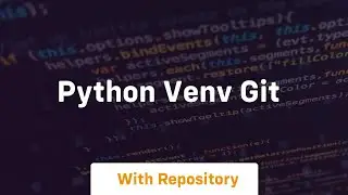 python venv git