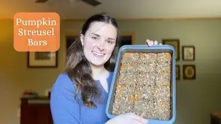 Make Fall Dessert With Me - Pumpkin Streusel Bars 🎃