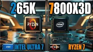 265K vs 7800X3D Gaming Benchmarks / Applications Tests