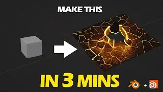 Make this GLOWING EFFECT in 3 minutes - Blender + Houdini workflow