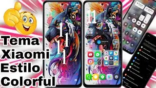 Super Tema Xiaomi Estilo Colorful Ícones e Central de Controle HyperOs@CiclopeTech