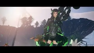 PSO2 NGS Global CBT UQ FO/HU + Mutlweapon Rod/Sword  gameplay