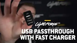 Lightforce USB Passthrough Connector with Fast Charger to suit Toyota (CBUSBTYDC)
