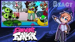 FNF React Friday Night Funkin' VS Plants VS Funker FULL WEEK 1.5 (Crazy) (Plants Vs Zombies/PVZ Mod)