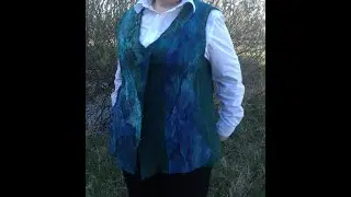 Felted women's vest. Pattern MK