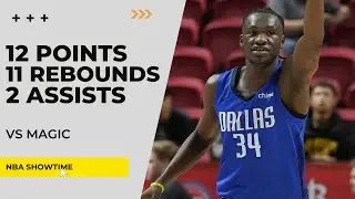 Aliou Diarra 12 Points, 11 Rebs, 2 Assists vs Magic I 2025 NBA Summer League