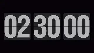 2 hour 30 minute countdown, Timer & alarm flip clock.