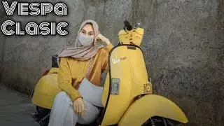 Video cewek naik vespa clasic || #vespacantik #vespaclasic #vespaindonesia