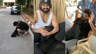 Actor Naga Shourya Playing with His Dog Boo | leaf media