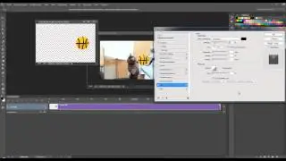 Пример наложения простой анимации на видео в Photoshop