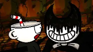 Bendy VS  Cuphead: Pixel Animation! (Cuphead vs Bendy and The Ink Machine)
