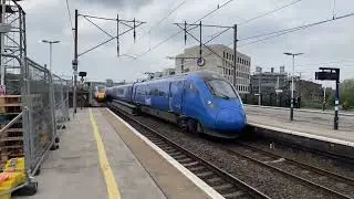 Class 800 and Class 803 passing through Finsbury Park