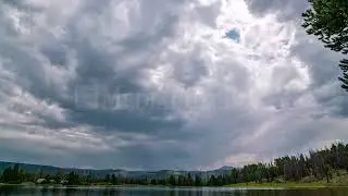 8K Stock Video - Timelapse of dark clouds moving through the Utah wilderness