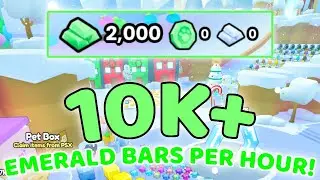 How to get 10,000 Emerald Bars per hour! | Pet Simulator 99!