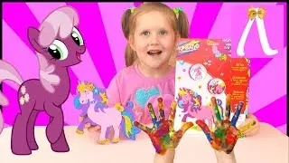 Learning colors/ classes for children/ 3D applique Pony Video for children Kids Show Leptusa