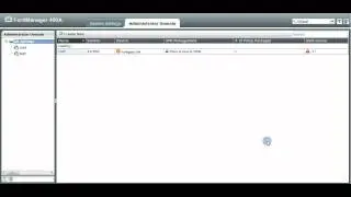FortiManager 4.3.3 Administrative Domain (ADOM) Navigation