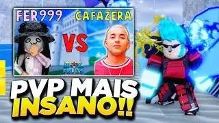 REAGINDO AO PVP DA FER999 VS CAFAZERA NO BLOX FRUITS!!!