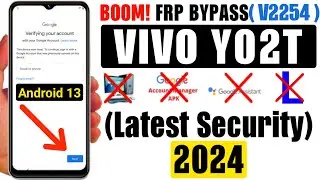 Vivo Y02T FRP BYPASS ANDROID 13 (Without Computer) 100% New Tricks💥💥