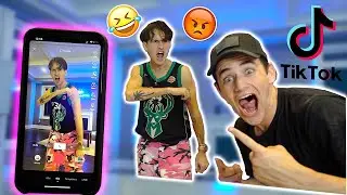 Mocking my Roommate until he SNAPS while making cringe Tik Toks (He got SO MAD)