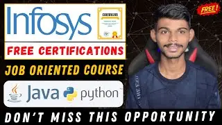 Free Python And Java Certifications By Infosys | Job Oriented Courses