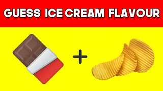 Can you Guess The ICE-CREAM Flavour From Emojis? | Emoji Game
