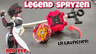 Legend spryzen and LR ripcord launcher beyblade set | shu kurenai