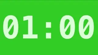 1 Minute Timer | Free Green Screen Effect