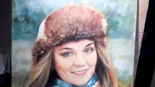 Lessons of painting. Portrait of oil on canvas for 3 days