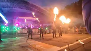 seca band  (кавер киш Мертвый анархист) фаершоу paladin faer. закрытие мотосезона 2024  Витебск.
