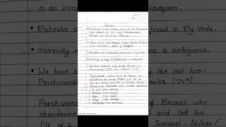 Jainism handwritten notes | Mahavir | Ancient Indian History